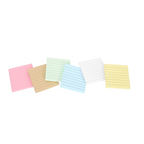 Uonlytech 12Stücke Selbstklebende Memo Pads Bunte Haftnotizen für Büro Schule und Zuhause Abnehmbare Notizzettel und Kraftpapier Teiliges von Uonlytech