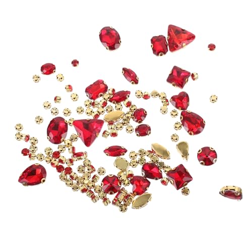 Uonlytech 130 Stück Glasklauenbohrer annähen multi Edelsteine für Kleidung bunt Nägel Materialien zum Selbermachen dekorativer Strass Tasche selber machen rot Uonlytech 130 Stück Glasklauenbohrer annähen multi Edelsteine für Kleidung bunt Nägel Materialien zum Selbermachen dekorativer Strass Tasche selber machen rot von Uonlytech