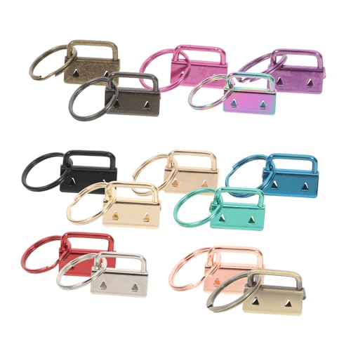 Uonlytech 14 Stück Schlüsselanhänger Mit Schwanzclip Schlüsselringe Schal Ringe Goldener Schlüsselanhänger Aktienhandel-schlüsselanhänger Lanyardverschlüsse Und -verschlüsse Ziqi Metall von Uonlytech