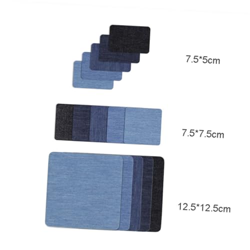 Uonlytech 15 Stk. Teiliges Jean Patches zum Aufbügeln Selbstklebende Baumwoll Applikationen Blautönen Vielseitige Flicken für Jeans Reparatur Verstärkung und Dekorative Diy Kleidung Uonlytech 15 Stk. Teiliges Jean Patches zum Aufbügeln Selbstklebende Baumwoll Applikationen Blautönen Vielseitige Flicken für Jeans Reparatur Verstärkung und Dekorative Diy Kleidung von Uonlytech
