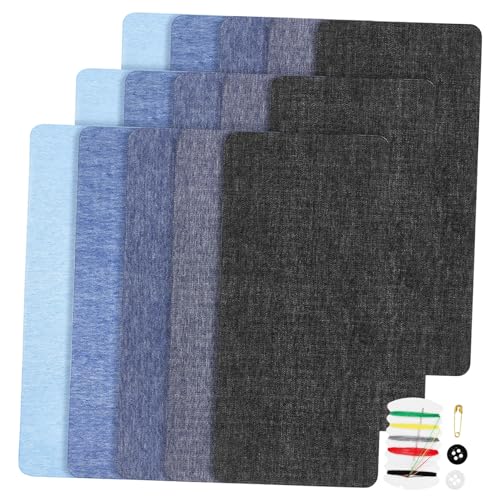 Uonlytech 15 Stück Bügelfleck Stoffreparaturflicken Flecken Selbstklebende Flicken Für Kleidung Sortiert Aufnäher Für Jeans Lochflicken Für Jeans Kleidungsreparatur Patch Schenkel Baumwolle von Uonlytech