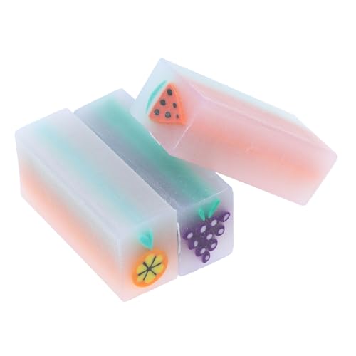 Uonlytech 15 Stück Früchte Radiergummi Gelee-radiergummis Lebensmittel Radiergummis Süße Schulsachen Für Mädchen Frucht-mini-radiergummis Schulmaterial Süß Kindergäuer Pvc von Uonlytech