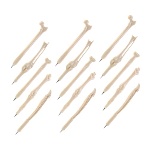 Uonlytech 15 Stück Knochen Kugelschreiber Stifte Für Die Party Neuheitstifte Realistische Knochenformstifte Medizinische Stifte Pflege Stifte Kreative Stifte Cartoon-kugelschreiber Beige Abs von Uonlytech