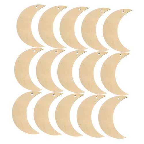Uonlytech 15 Stück Teiliges Holz Mond Ausschneide Naturbelassene Unbemalte Holzscheiben für DIY Basteln Kreative Dekoration Vielseitige Handwerksprojekte und Bildungsaktivitäten Uonlytech 15 Stück Teiliges Holz Mond Ausschneide Naturbelassene Unbemalte Holzscheiben für DIY Basteln Kreative Dekoration Vielseitige Handwerksprojekte und Bildungsaktivitäten von Uonlytech