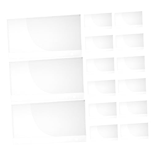 Uonlytech 15 Stück Teiliges PP Ersatz Registertaschen Transparente Wasserdichte Binder Hüllen mit Löchern Geeignet als Geldumschläge und Organizer für Fotos Geld und Dokumente Praktisch und Uonlytech 15 Stück Teiliges PP Ersatz Registertaschen Transparente Wasserdichte Binder Hüllen mit Löchern Geeignet als Geldumschläge und Organizer für Fotos Geld und Dokumente Praktisch und von Uonlytech