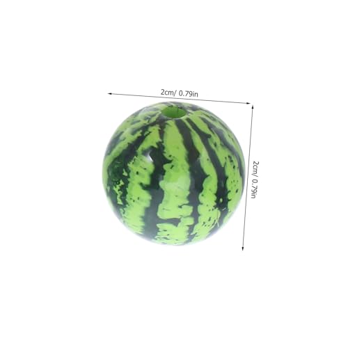 Uonlytech 15 Stück Teiliges Perlen Leichten Runden Wassermelonen fruit beads aus Kunststoff für DIY Schmuckherstellung Armbänder Halsketten und Sommerliche Bastelprojekte Uonlytech 15 Stück Teiliges Perlen Leichten Runden Wassermelonen fruit beads aus Kunststoff für DIY Schmuckherstellung Armbänder Halsketten und Sommerliche Bastelprojekte von Uonlytech