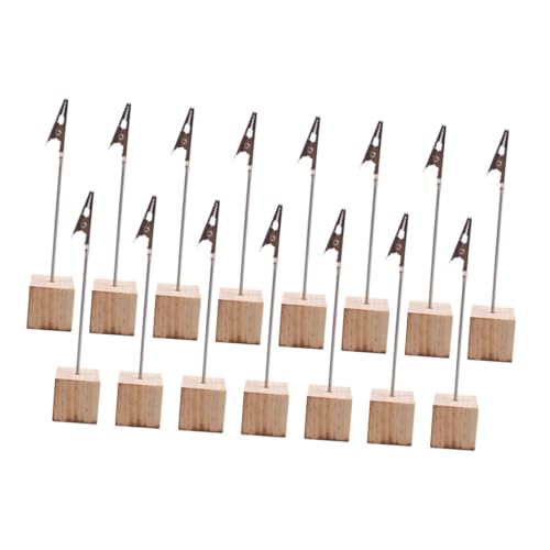 Uonlytech 15 Stück Visitenkartenhalter aus Holz Anzeige Styling Notizen Ort Inhaber Perlenartikel Halter für Fotoclips Platzhalter für Tische Kakerlaken-Clip Bildclips Eisen Uonlytech 15 Stück Visitenkartenhalter aus Holz Anzeige Styling Notizen Ort Inhaber Perlenartikel Halter für Fotoclips Platzhalter für Tische Kakerlaken-Clip Bildclips Eisen von Uonlytech