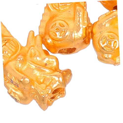 Uonlytech 15 Stück chinesische Amulettperlen Schmuckperlen zur Herstellung von Schmuck Spacer-Charm-Perlen Glücksperlen Feng Shui Charme Strass-Abstandsperlen Legierung Golden Uonlytech 15 Stück chinesische Amulettperlen Schmuckperlen zur Herstellung von Schmuck Spacer-Charm-Perlen Glücksperlen Feng Shui Charme Strass-Abstandsperlen Legierung Golden von Uonlytech