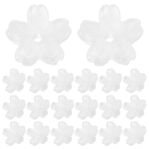 Uonlytech 150 Stück Glasblumenperlen: Farbverlaufs-Glasblumen-Abstandskappen – transparente Kirschblüten-Perlenkappen für selbstgemachten Schmuck, Halsketten, Armbänder, Dekorationen Uonlytech 150 Stück Glasblumenperlen: Farbverlaufs-Glasblumen-Abstandskappen – transparente Kirschblüten-Perlenkappen für selbstgemachten Schmuck, Halsketten, Armbänder, Dekorationen von Uonlytech