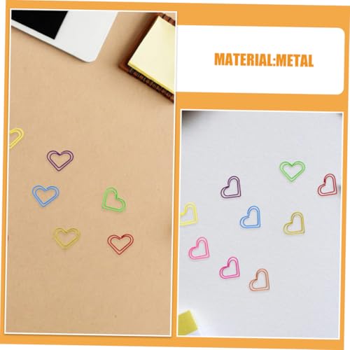 Uonlytech 150 Stück Herzförmige Büroklammern Metall Paperclips Bunte Kleine Klammern Für Büro Schule Und Zuhause Zuverlässiger Halt Leicht Kreative Dokumentenorganisation Uonlytech 150 Stück Herzförmige Büroklammern Metall Paperclips Bunte Kleine Klammern Für Büro Schule Und Zuhause Zuverlässiger Halt Leicht Kreative Dokumentenorganisation von Uonlytech
