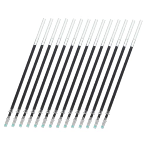 Uonlytech 150 Stück Nachfüllung Unterschriftenstift des Büros Tintenstift nachfüllen neutraler Stift Nadelstift Unterschreibtisch Kugelschreiber Glatte Schreibstifte Schwarz von Uonlytech