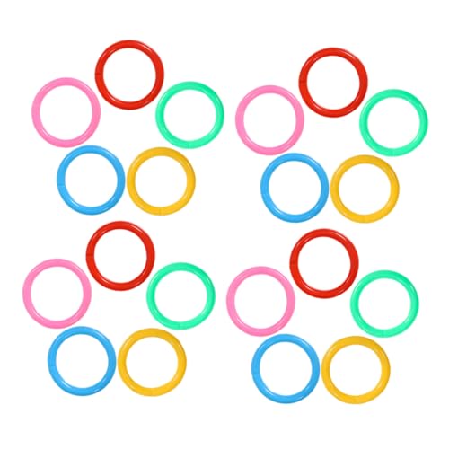Uonlytech 150 Stück Teiliges Bunte Kunststoff binderinge Innendurchmesser Offene Loseblatt ringe für Karteikarten Schlüsselanhänger und Notizbücher Langlebig und Einfach zu Bedienen von Uonlytech