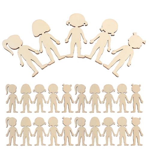 Uonlytech 150 Stück Unlackierte Holzfiguren für Kreative Diy Projekte für Bastelarbeiten Schulprojekte und Dekorationen Uonlytech 150 Stück Unlackierte Holzfiguren für Kreative Diy Projekte für Bastelarbeiten Schulprojekte und Dekorationen von Uonlytech