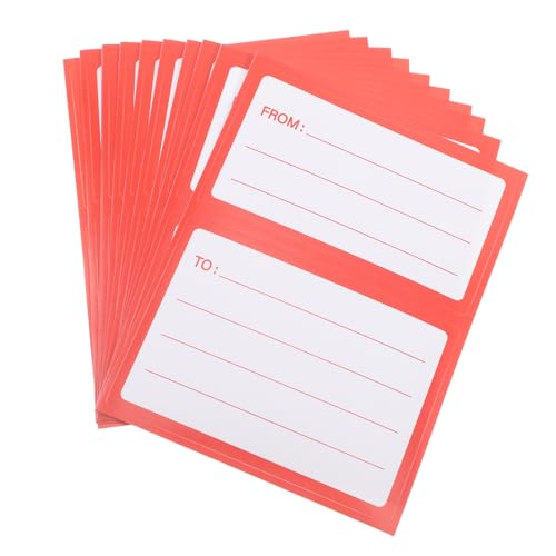 Uonlytech 150 Stück Versandetikett Aufkleber Für Versandtaschen Groß Adressetiketten Für Den Versand Adressetiketten Für Umschläge Post Klebrig Leer Druckbar Umschlag Mailer Rot Papier Uonlytech 150 Stück Versandetikett Aufkleber Für Versandtaschen Groß Adressetiketten Für Den Versand Adressetiketten Für Umschläge Post Klebrig Leer Druckbar Umschlag Mailer Rot Papier von Uonlytech