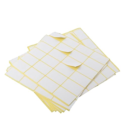 Uonlytech 15Stücke Leere Aufkleber Selbstklebend Handbeschriftbare Papieretiketten für Büro Schule und Shop Hochwertige Etiketten Stark Haftend von Uonlytech