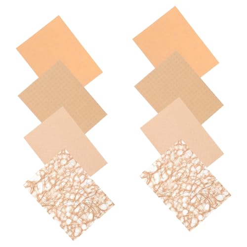 Uonlytech 16 Blatt Collage Dekorationspapier texturiert Retro-Bastelpapier schmucklos Sammelalbum Pastell Papier ästhetischer Jahrgang Scrapbooking-Materialien Schrottbuchpapier Gittergewebe von Uonlytech