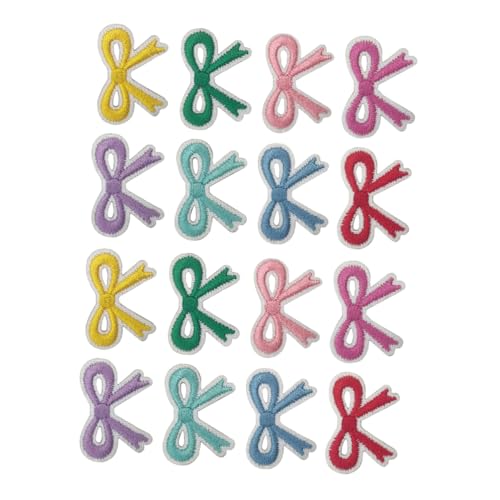 Uonlytech 16 Stück Bestickte Schleifen Bügelflicken Selbstklebend Stickerei Applikationen zum Aufbügeln für Kleidung Rucksäcke Schuhe DIY Zubehör Uonlytech 16 Stück Bestickte Schleifen Bügelflicken Selbstklebend Stickerei Applikationen zum Aufbügeln für Kleidung Rucksäcke Schuhe DIY Zubehör von Uonlytech