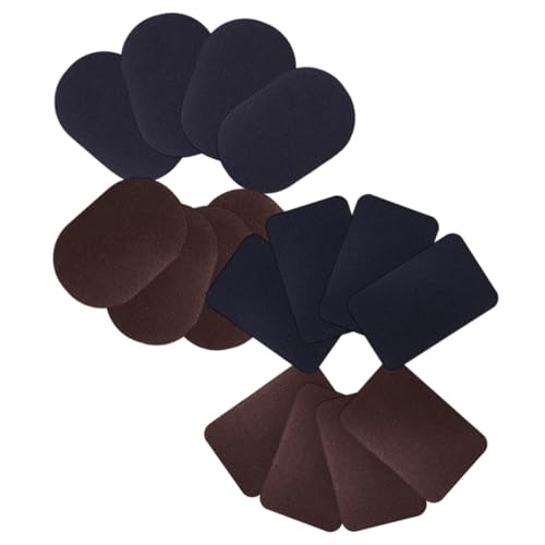 Uonlytech 16 Stück Stoffstoff-Mantelhose Jeansflicken für die Jeansreparatur Denim Jeansstoff bestickte Aufnäher für Kleidung Applikationen zum Nähen von Kleidern Twill-Stoff von Uonlytech