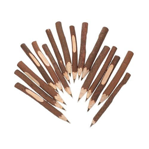Uonlytech 16Stücke Teiliges Holz Geschenkstifte Mit Kreativem Design Für Studenten Kugelschreiber Mit Einzigartiger Holzoptik Zubehör von Uonlytech