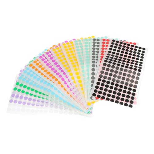 Uonlytech 18 Blatt Kleine Runde Punktaufkleber Praktische Selbstklebende Etiketten Zufälligen Farben Beschriften und Klassifizieren von Gegenständen Zufällige Farbe Zufällige Farbe Uonlytech 18 Blatt Kleine Runde Punktaufkleber Praktische Selbstklebende Etiketten Zufälligen Farben Beschriften und Klassifizieren von Gegenständen Zufällige Farbe Zufällige Farbe von Uonlytech