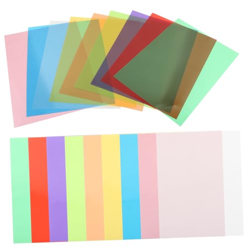 Uonlytech 18 Blatt farbiges Zellophan Cellophan -Wrap wickeln Herstellung Cellophanplatte Papier Handwerksversorgung Film Zellophan zum Basteln PVC Uonlytech 18 Blatt farbiges Zellophan Cellophan -Wrap wickeln Herstellung Cellophanplatte Papier Handwerksversorgung Film Zellophan zum Basteln PVC von Uonlytech