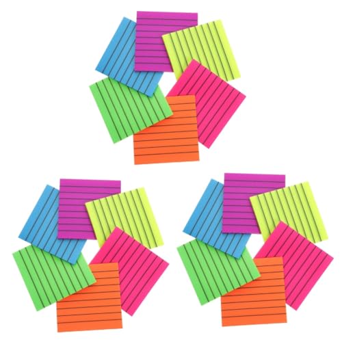 Uonlytech 18 Sätze Haftnotizen Bücher Textmarker Marker Schreibwaren Pads Buchseite Farben Groß Kommentieren Büro Klebrig Markierungen Anmerkung Pastell Buchkommentar-kit Pvc von Uonlytech