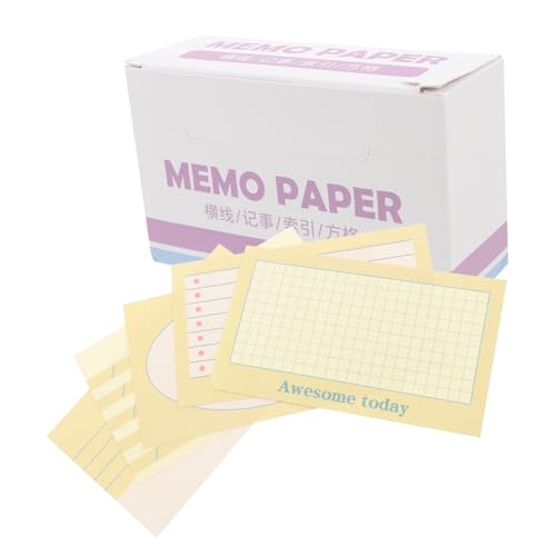 Uonlytech 180 Stück Haftnotizen Für Karteikarten Farbige Lernkarten Raster Karteikarten Glitzer-karteikarte Große Karteikarten Süße Karteikarten Kleine Karteikarten Leere Karteikarten Papier von Uonlytech