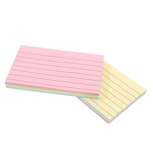 Uonlytech 180 Stück Karteikarten Linierte Schreibpapiere Beidseitig Farbenfroh für Notizen und Organisation für Füllfederhalter und Stifte Präzise Geschnittene Kanten Uonlytech 180 Stück Karteikarten Linierte Schreibpapiere Beidseitig Farbenfroh für Notizen und Organisation für Füllfederhalter und Stifte Präzise Geschnittene Kanten von Uonlytech