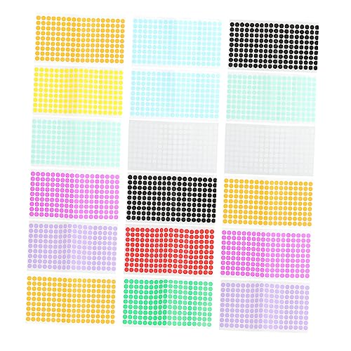 Uonlytech 18Blätter Bunte Selbstklebende Punktaufkleber Zufällige Farben für DIY Klassifizierung und Heimdekoration Ablösbar und Einfach zu Verwenden Uonlytech 18Blätter Bunte Selbstklebende Punktaufkleber Zufällige Farben für DIY Klassifizierung und Heimdekoration Ablösbar und Einfach zu Verwenden von Uonlytech