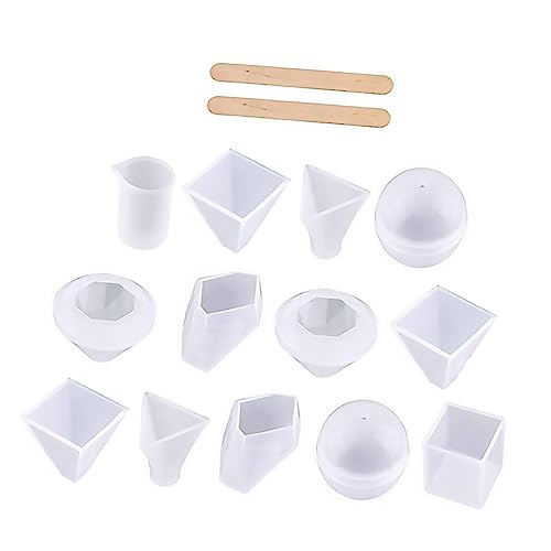 Uonlytech 18Stücke Teiliges DIY Formen Set für Harz und Gipsprojekte Messbecher und Rührstäbe für Präzise Anwendungen für Kunsthandwerk und Dekoration Uonlytech 18Stücke Teiliges DIY Formen Set für Harz und Gipsprojekte Messbecher und Rührstäbe für Präzise Anwendungen für Kunsthandwerk und Dekoration von Uonlytech