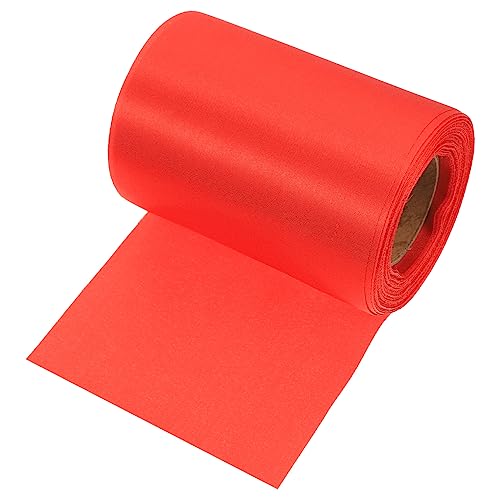 Uonlytech 1Rolle Bastelband Für Handwerk Dekoratives Hochzeitsband Rot Breit Und Lang Handwerksband Für DIY Hochzeitsdekoration Für Bastelprojekte von Uonlytech