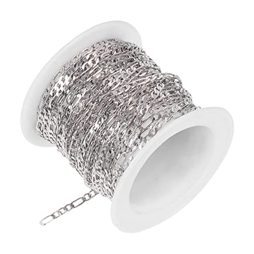 Uonlytech 1Rolle DIY Kupfer Halskette Kette für Schmuck Basteln Langlebig Vielseitig für Kreative und Handgefertigte Designs Perfektes Zubehör für Ketten von Uonlytech