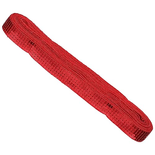 Uonlytech 1Rolle DIY Pailletten Bordüre Yards Rote Glitzernde Stoffverzierung für Handwerksprojekte für Kleidung Taschen und Langlebig und Hautfreundlich Uonlytech 1Rolle DIY Pailletten Bordüre Yards Rote Glitzernde Stoffverzierung für Handwerksprojekte für Kleidung Taschen und Langlebig und Hautfreundlich von Uonlytech