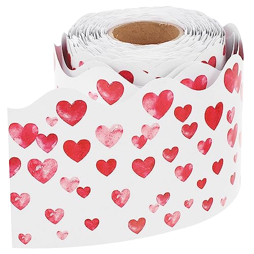 Uonlytech 1Rolle Dekorativer Border Sticker für Valentinstag Selbstklebend für Bulletin Board Whiteboard Beschreibbar Kreative Deko für Schule und Büro Uonlytech 1Rolle Dekorativer Border Sticker für Valentinstag Selbstklebend für Bulletin Board Whiteboard Beschreibbar Kreative Deko für Schule und Büro von Uonlytech