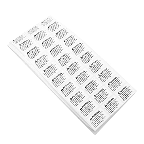 Uonlytech 1Rolle Erstickungswarnaufkleber Selbstklebend Professionell Gestanzt für Sichere Kennzeichnung von Aufbewahrungsboxen Uonlytech 1Rolle Erstickungswarnaufkleber Selbstklebend Professionell Gestanzt für Sichere Kennzeichnung von Aufbewahrungsboxen von Uonlytech