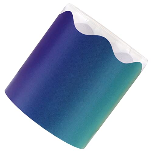 Uonlytech 1Rolle Gradient Rainbow Aufkleber Für Pinnwand Dekorative Blackboard Border Sticker Empfindliches Grenzpapier Für Kreative Wandgestaltung Wiederverwendbare Dekoration von Uonlytech