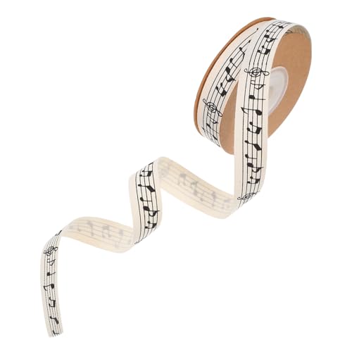 Uonlytech 1Rolle Musik Baumwollband Gedrucktes Bänder Für DIY Geschenkverpackungen Blumenverpackungen Und Partydekorationen Langlebig Und Wiederverwendbar Zubehör Uonlytech 1Rolle Musik Baumwollband Gedrucktes Bänder Für DIY Geschenkverpackungen Blumenverpackungen Und Partydekorationen Langlebig Und Wiederverwendbar Zubehör von Uonlytech