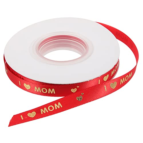 Uonlytech 1Rolle Muttertags Geschenkband Mit Herzmuster Dekoratives Wickelband Für Kuchen Und DIY Projekte Für Hochzeiten Jubiläen Und Romantische Anlässe von Uonlytech