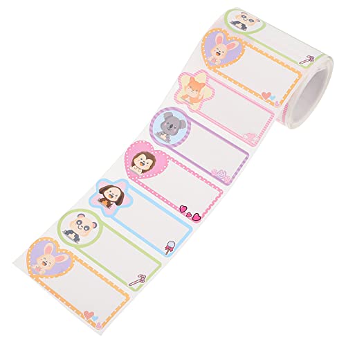 Uonlytech 1Rolle Namensaufkleber für Wasserdichte Selbstklebende Etiketten Bunten Farben für Flaschen Dosen und Personalisierte Beschriftungen mit Stickern von Uonlytech