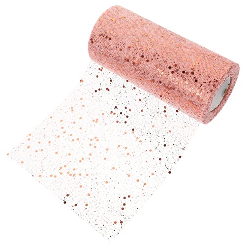 Uonlytech 1Rolle Pailletten Tüll Rolle Roségold Dekoratives Wickelband Für Hochzeiten Bastelprojekte Und Feierlichkeiten Für Tischdekoration Uonlytech 1Rolle Pailletten Tüll Rolle Roségold Dekoratives Wickelband Für Hochzeiten Bastelprojekte Und Feierlichkeiten Für Tischdekoration von Uonlytech