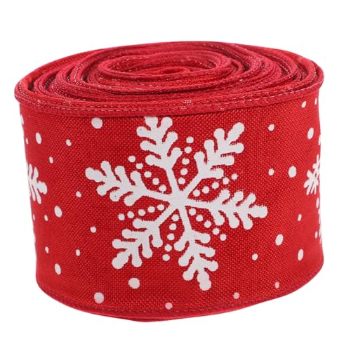 Uonlytech 1Rolle Weihnachts Geschenkband Kunstfaser Mit Muster Dekoband Für Hochzeiten Und Festlichkeiten DIY Bastelmaterial Für Dekorationen Uonlytech 1Rolle Weihnachts Geschenkband Kunstfaser Mit Muster Dekoband Für Hochzeiten Und Festlichkeiten DIY Bastelmaterial Für Dekorationen von Uonlytech