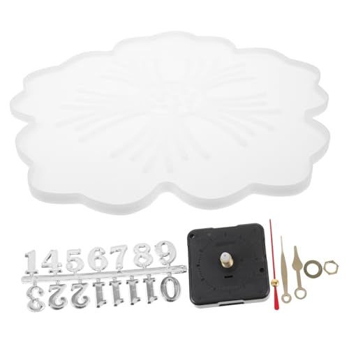 Uonlytech 1Satz Blumenform Silikon Uhrform für DIY Wanduhren Manuelle Taktform mit Uhrwerk Gießform für Wanddekoration und Besondere Uonlytech 1Satz Blumenform Silikon Uhrform für DIY Wanduhren Manuelle Taktform mit Uhrwerk Gießform für Wanddekoration und Besondere von Uonlytech