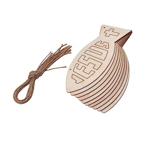 Uonlytech 1Satz Fischförmige Holzscheiben zum Dekorieren DIY Aushöhlen mit Hanfseilen für Wanddekoration Kunsthandwerk und Partys Glatte Oberfläche zum Bemalen Uonlytech 1Satz Fischförmige Holzscheiben zum Dekorieren DIY Aushöhlen mit Hanfseilen für Wanddekoration Kunsthandwerk und Partys Glatte Oberfläche zum Bemalen von Uonlytech