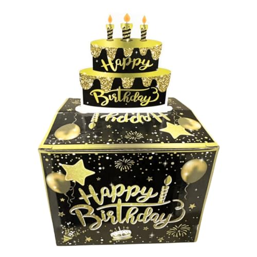 Uonlytech 1Satz Geld Pull Box Happy Birthday Ausziehbare Spardose für Geldgeschenke Dekoration für Geburtstagsfeiern und Babypartys Sorgt für Überraschungen und Freude bei Jedem von Uonlytech