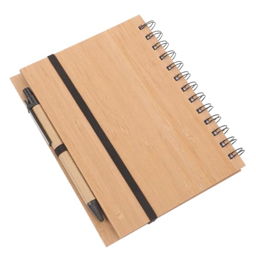 Uonlytech 1Satz Kompakter Spiral Notizblock mit Bambusdeckel Praktischer Planer für Wöchentliche Aufgaben und Kreative Ideen für Schule Büro und Uonlytech 1Satz Kompakter Spiral Notizblock mit Bambusdeckel Praktischer Planer für Wöchentliche Aufgaben und Kreative Ideen für Schule Büro und von Uonlytech