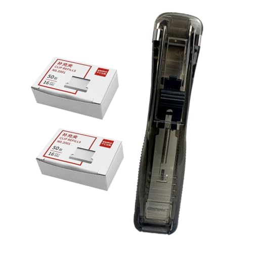 Uonlytech 1Satz Kreativer Hefter und Papierklemme für Schule und Büro Schwarzer Hefter Nachfüllpackungen mit Schnellen Organisieren von Dokumenten Uonlytech 1Satz Kreativer Hefter und Papierklemme für Schule und Büro Schwarzer Hefter Nachfüllpackungen mit Schnellen Organisieren von Dokumenten von Uonlytech
