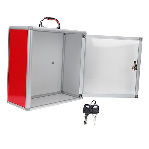 Uonlytech 1Satz Metall Fundraising Box mit Schlüssel Kreative Briefkiste für Geldgeschenke Vorschläge und Spenden Wandmontage oder Tischplatzierung Langlebig und Sicher Uonlytech 1Satz Metall Fundraising Box mit Schlüssel Kreative Briefkiste für Geldgeschenke Vorschläge und Spenden Wandmontage oder Tischplatzierung Langlebig und Sicher von Uonlytech