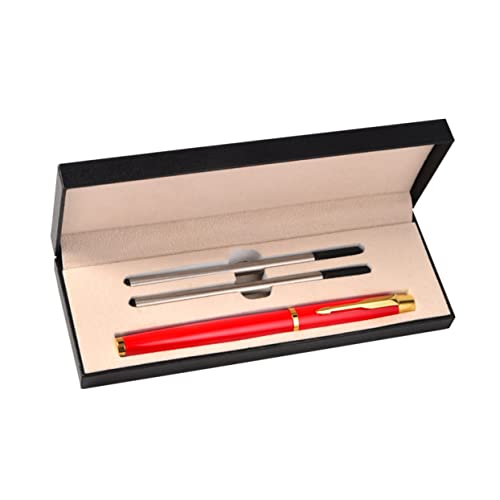 Uonlytech 1Satz Metall Stift für Büro Schwarzer Kugelschreiber mit Rutschfester Griffzone Design für Meetings Geschenkidee für Frauen Uonlytech 1Satz Metall Stift für Büro Schwarzer Kugelschreiber mit Rutschfester Griffzone Design für Meetings Geschenkidee für Frauen von Uonlytech