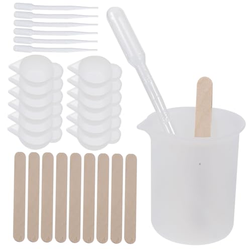 Uonlytech 1Satz Mischbecher für Epoxidharz Teiliges DIY Werkzeugset mit Rührstäbchen für Schmuckherstellung und Bastelprojekte Kompatibel mit Harz und Wachs Uonlytech 1Satz Mischbecher für Epoxidharz Teiliges DIY Werkzeugset mit Rührstäbchen für Schmuckherstellung und Bastelprojekte Kompatibel mit Harz und Wachs von Uonlytech