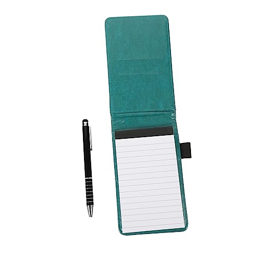 Uonlytech 1Satz Notizbuch Multifunktionales Notizpad für Schule Tragbares Schreibheft aus Hochwertigem PU mit Metallstift für Konferenzen und Notizen von Uonlytech